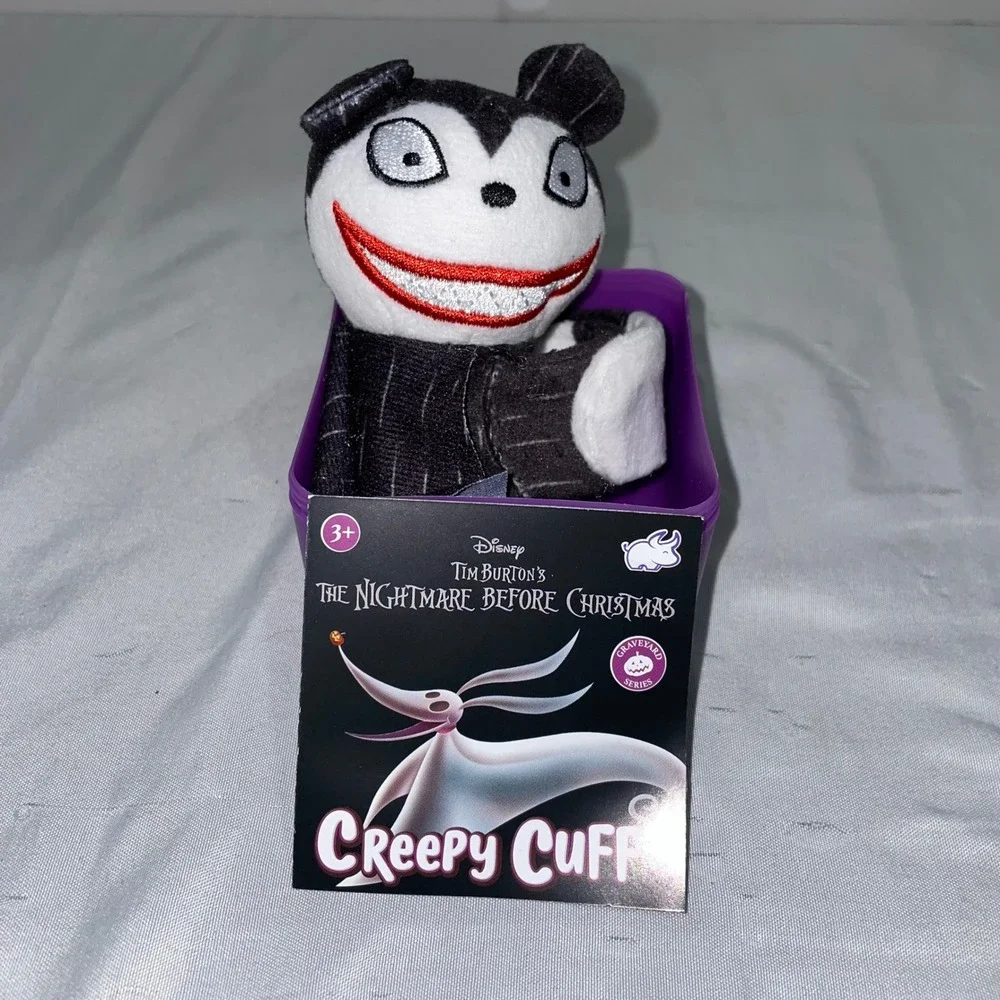 Disney Nightmare Before Christmas Creepy Cuff Vampire Teddy Plush Slap Bracelet